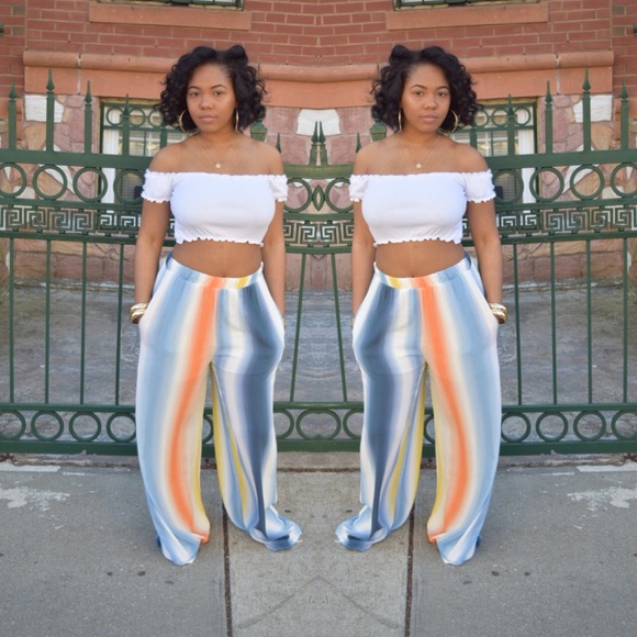 Side Stripe Palazzo Pant main image 0